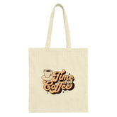 Time for Coffee Tote Bag, Coffee Lover Gift, Retro Tote Bag, Cute Coffee Bag, Gift for Her, Everyday Tote Bag, Coffee Cup Tote Bag - Tawshia